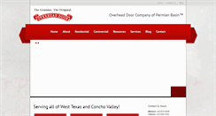 Desktop Screenshot of overheaddoorpermianbasin.com