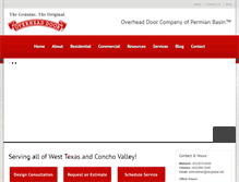 Tablet Screenshot of overheaddoorpermianbasin.com